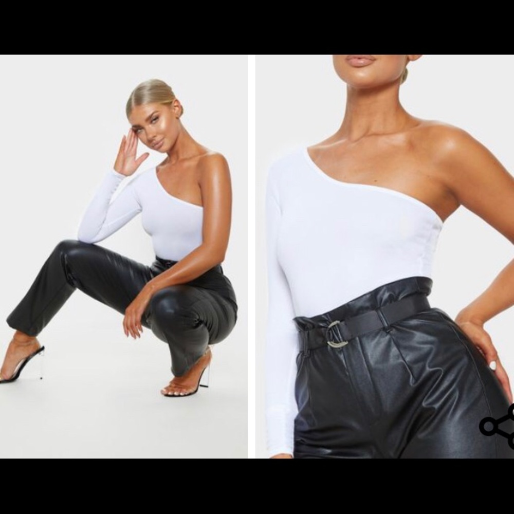 Pretty Little Thing one shoulder bodysuit